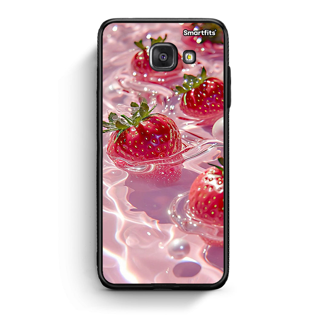 Samsung A5 2017 Juicy Strawberries θήκη από τη Smartfits με σχέδιο στο πίσω μέρος και μαύρο περίβλημα | Smartphone case with colorful back and black bezels by Smartfits