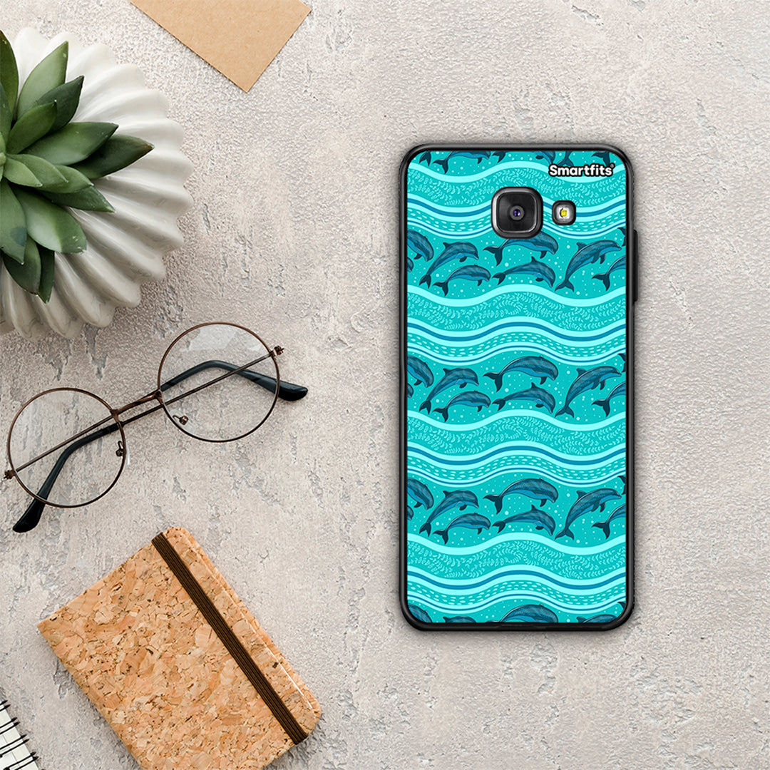 Swimming Dolphins - Samsung Galaxy A5 2017 case