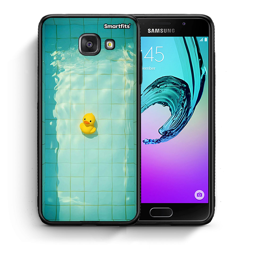 Θήκη Samsung A5 2017 Yellow Duck από τη Smartfits με σχέδιο στο πίσω μέρος και μαύρο περίβλημα | Samsung A5 2017 Yellow Duck case with colorful back and black bezels