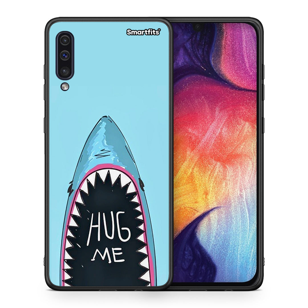 Θήκη Samsung A50/A30s Hug Me από τη Smartfits με σχέδιο στο πίσω μέρος και μαύρο περίβλημα | Samsung A50/A30s Hug Me case with colorful back and black bezels