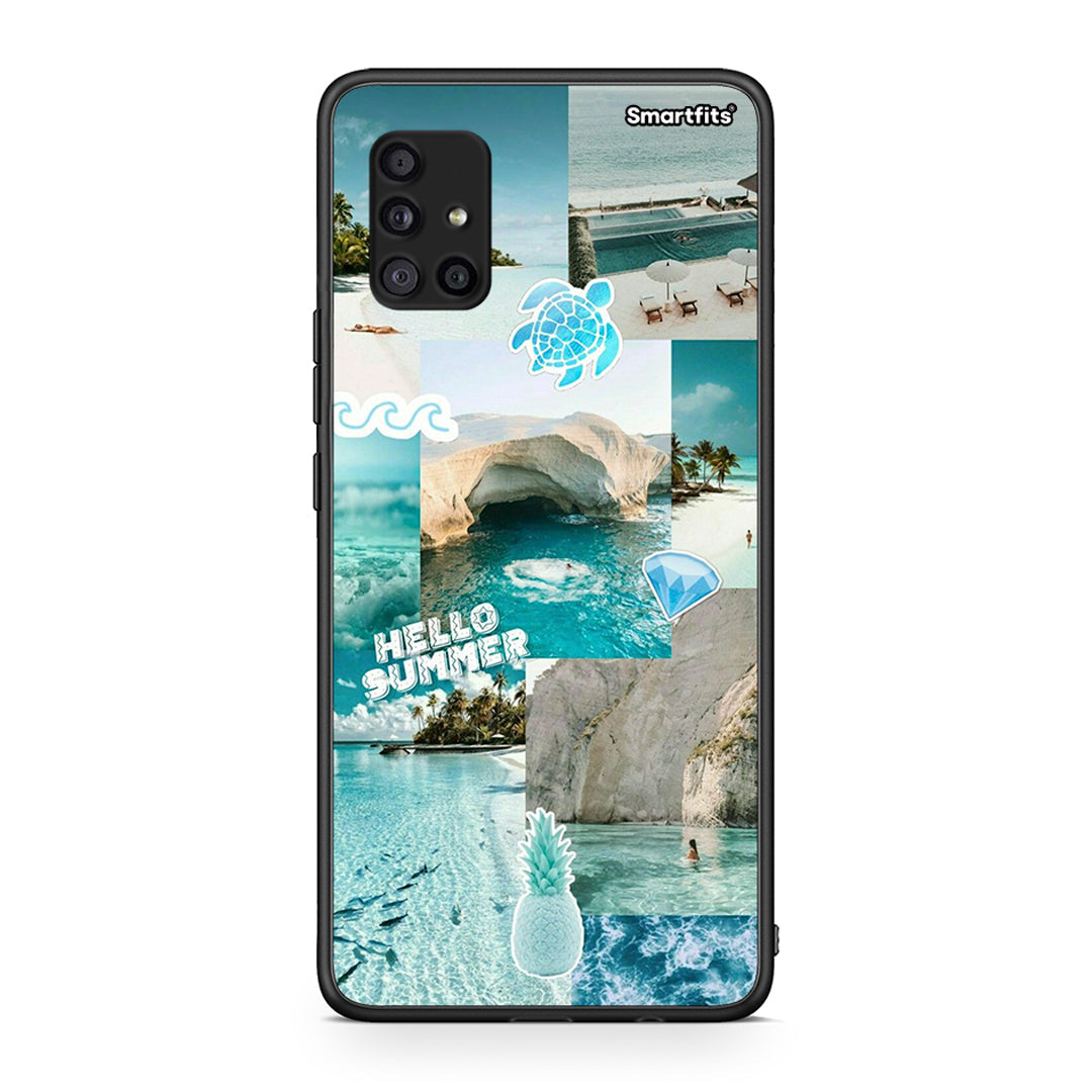 Samsung Galaxy A51 5G Aesthetic Summer Θήκη από τη Smartfits με σχέδιο στο πίσω μέρος και μαύρο περίβλημα | Smartphone case with colorful back and black bezels by Smartfits