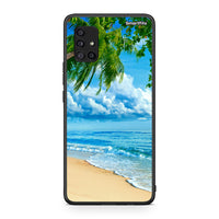 Thumbnail for Samsung Galaxy A51 5G Beautiful Beach θήκη από τη Smartfits με σχέδιο στο πίσω μέρος και μαύρο περίβλημα | Smartphone case with colorful back and black bezels by Smartfits