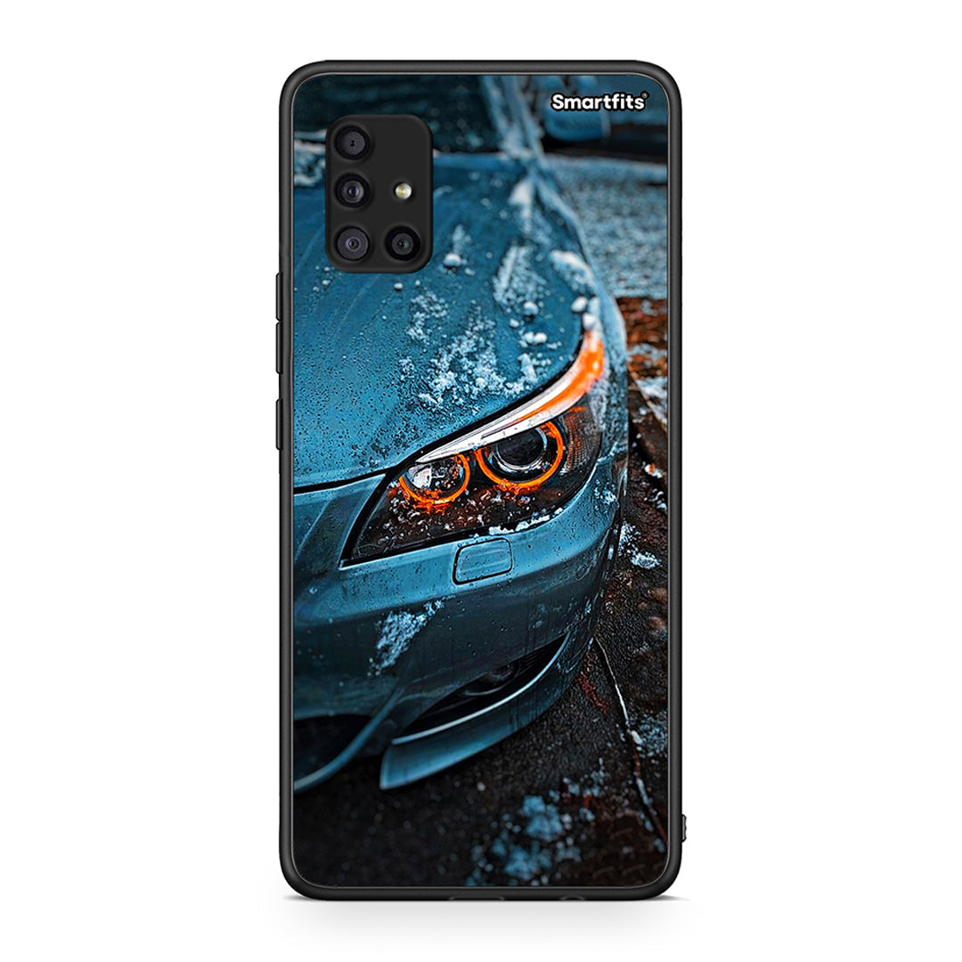 Samsung Galaxy A51 5G Bmw E60 Θήκη από τη Smartfits με σχέδιο στο πίσω μέρος και μαύρο περίβλημα | Smartphone case with colorful back and black bezels by Smartfits