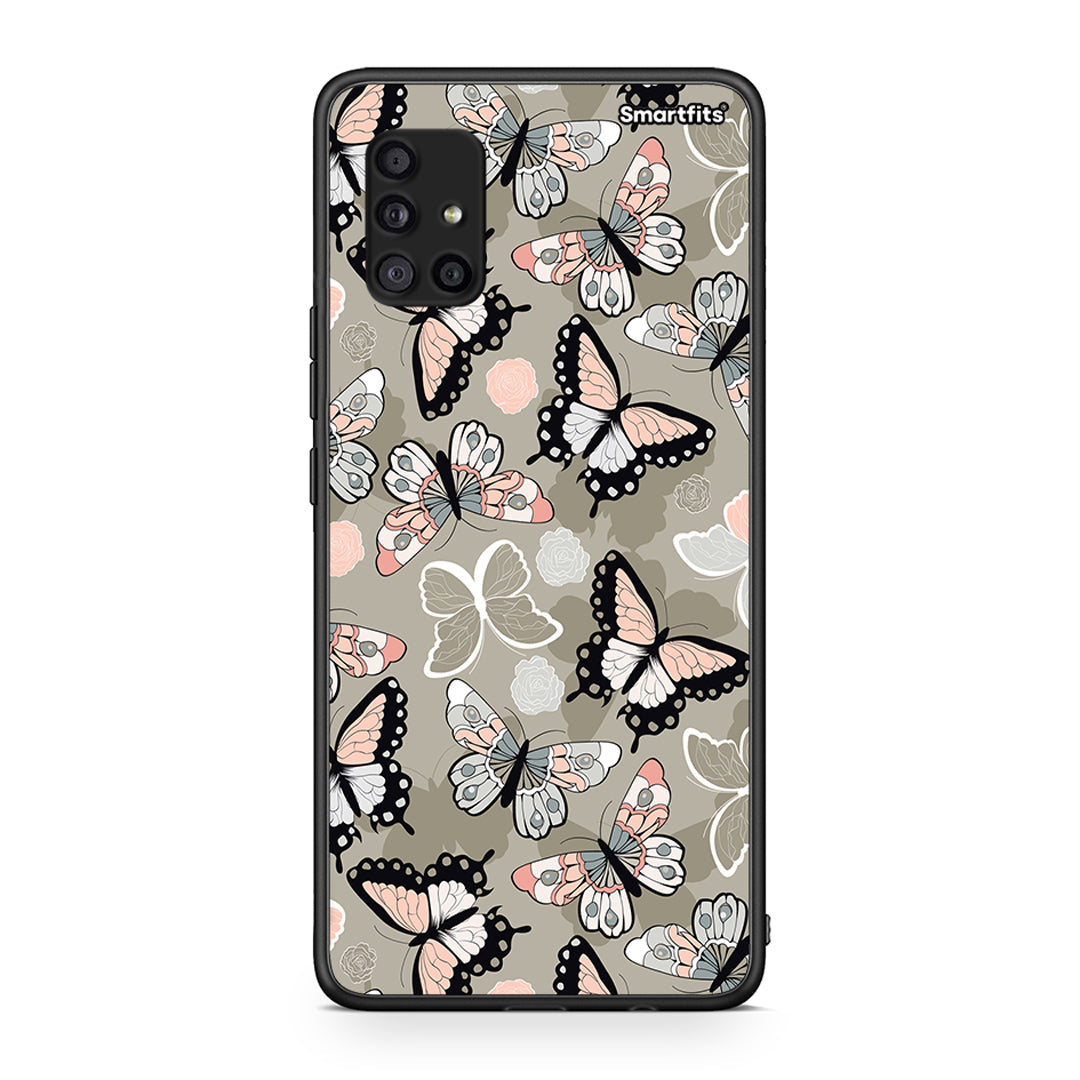 135 - Samsung Galaxy A51 5G Butterflies Boho case, cover, bumper