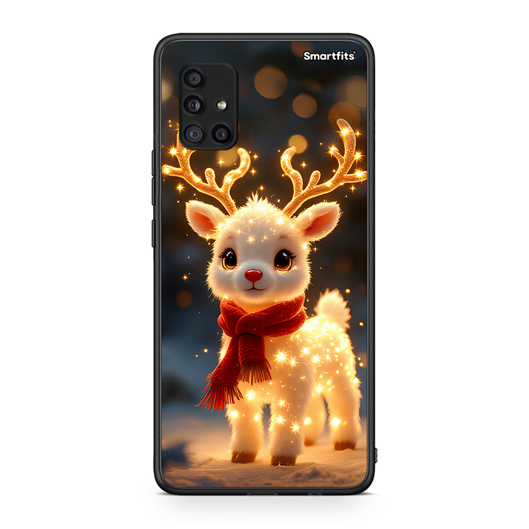 Samsung Galaxy A51 5G Christmas Cutie θήκη από τη Smartfits με σχέδιο στο πίσω μέρος και μαύρο περίβλημα | Smartphone case with colorful back and black bezels by Smartfits