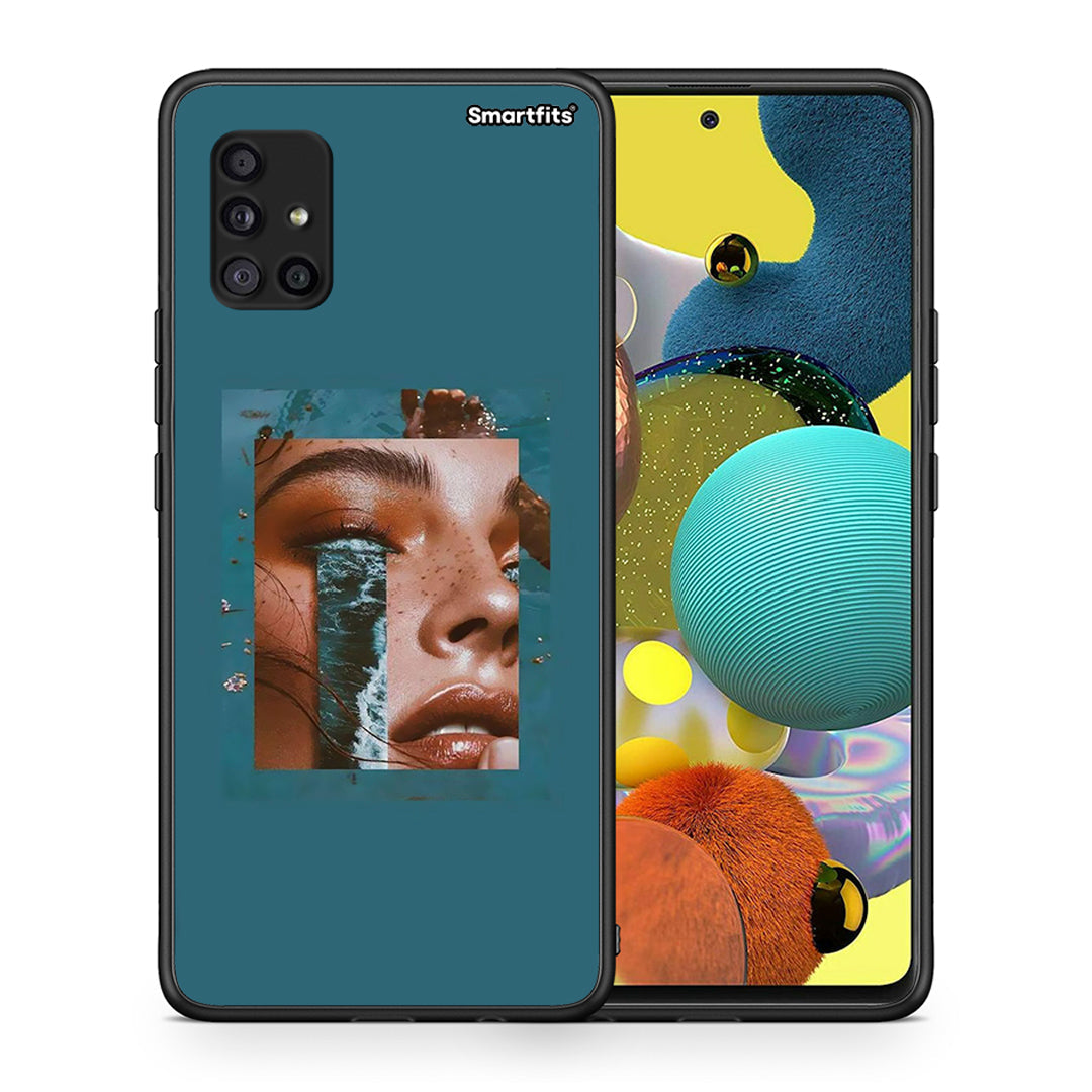 Θήκη Samsung Galaxy A51 5G Cry An Ocean από τη Smartfits με σχέδιο στο πίσω μέρος και μαύρο περίβλημα | Samsung Galaxy A51 5G Cry An Ocean case with colorful back and black bezels