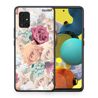 Thumbnail for Θήκη Samsung Galaxy A51 5G Bouquet Floral από τη Smartfits με σχέδιο στο πίσω μέρος και μαύρο περίβλημα | Samsung Galaxy A51 5G Bouquet Floral case with colorful back and black bezels