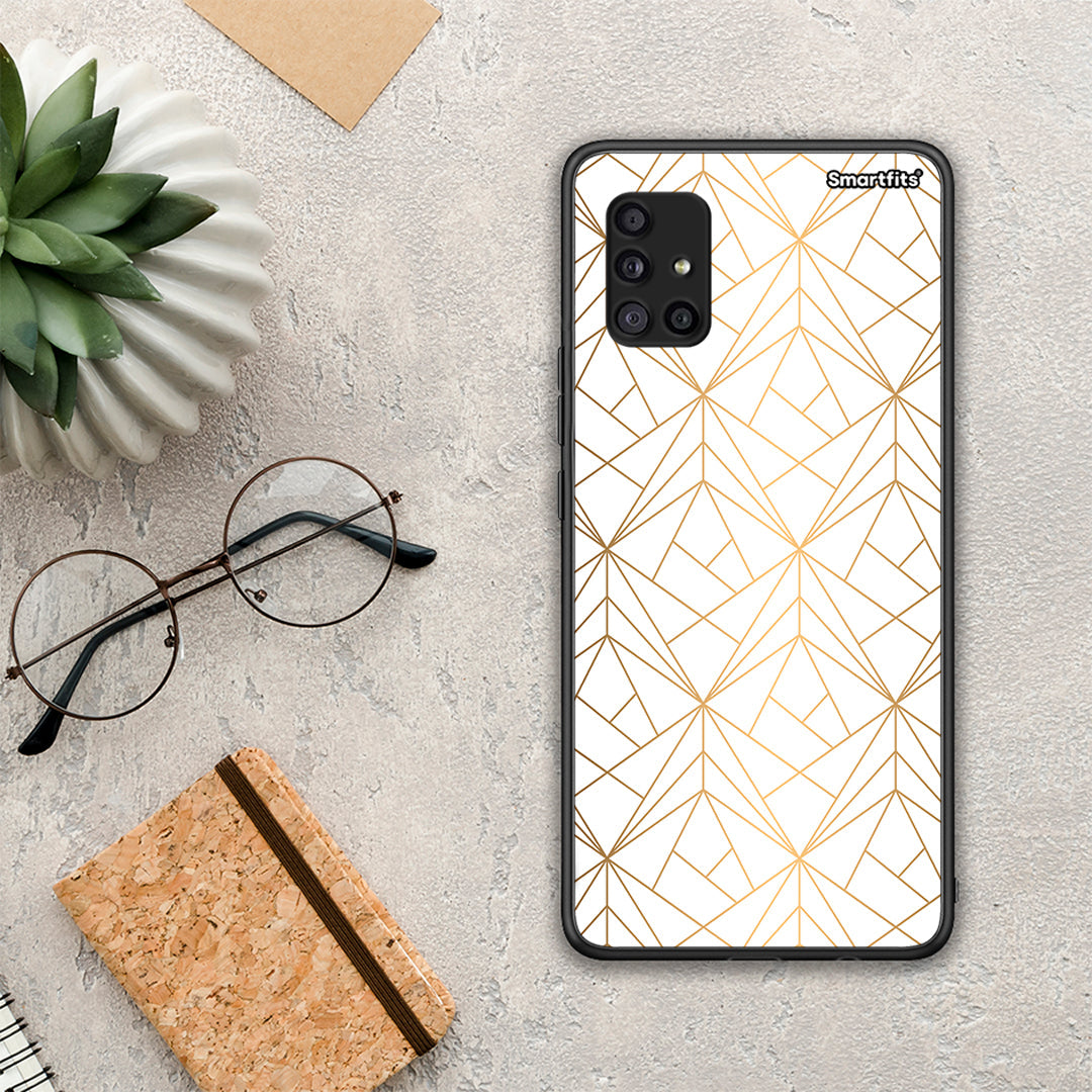 Geometric Luxury White - Samsung Galaxy A51 5G θήκη