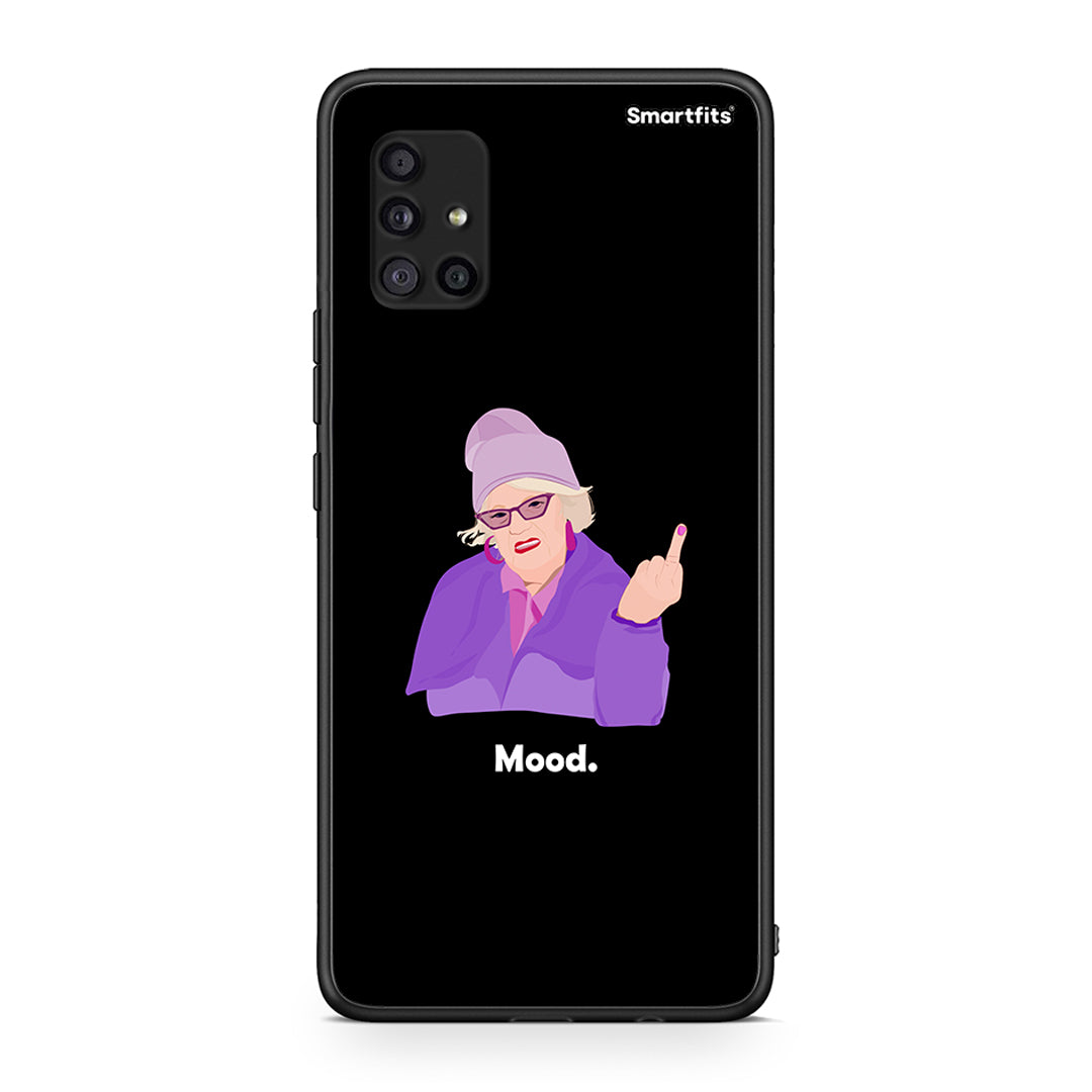 Samsung Galaxy A51 5G Grandma Mood Black θήκη από τη Smartfits με σχέδιο στο πίσω μέρος και μαύρο περίβλημα | Smartphone case with colorful back and black bezels by Smartfits