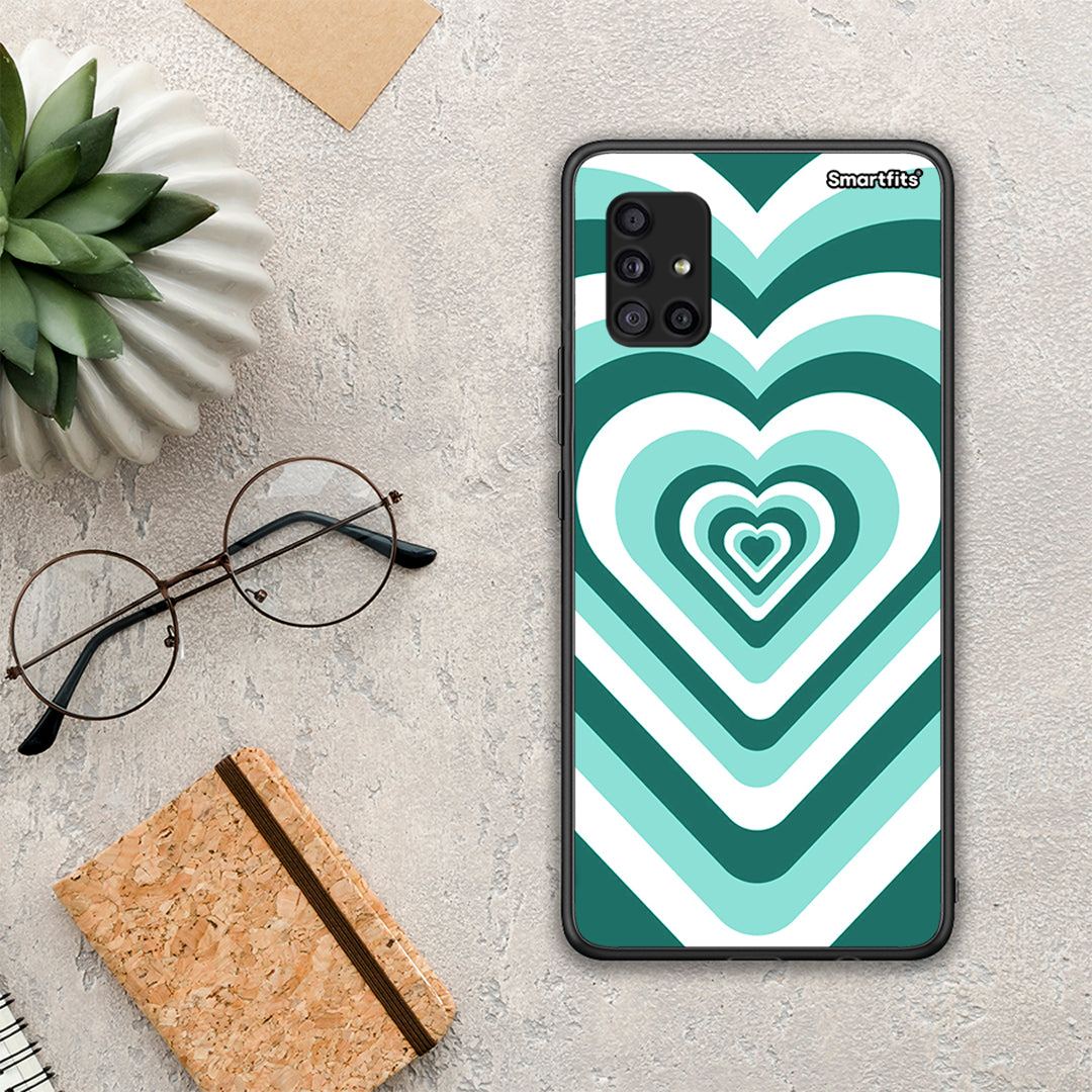 Green Hearts - Samsung Galaxy A51 5G θήκη