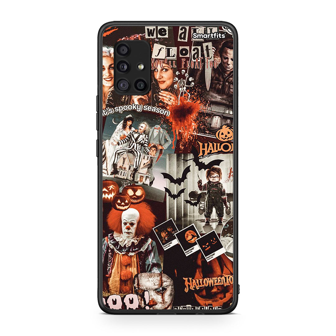 Samsung Galaxy A51 5G Halloween Spooky Season Θήκη από τη Smartfits με σχέδιο στο πίσω μέρος και μαύρο περίβλημα | Smartphone case with colorful back and black bezels by Smartfits