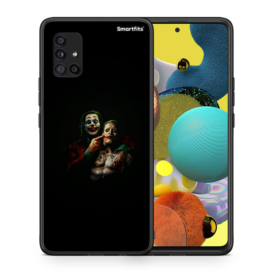 Θήκη Samsung Galaxy A51 5G Clown Hero από τη Smartfits με σχέδιο στο πίσω μέρος και μαύρο περίβλημα | Samsung Galaxy A51 5G Clown Hero case with colorful back and black bezels