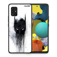 Thumbnail for Θήκη Samsung Galaxy A51 5G Paint Bat Hero από τη Smartfits με σχέδιο στο πίσω μέρος και μαύρο περίβλημα | Samsung Galaxy A51 5G Paint Bat Hero case with colorful back and black bezels