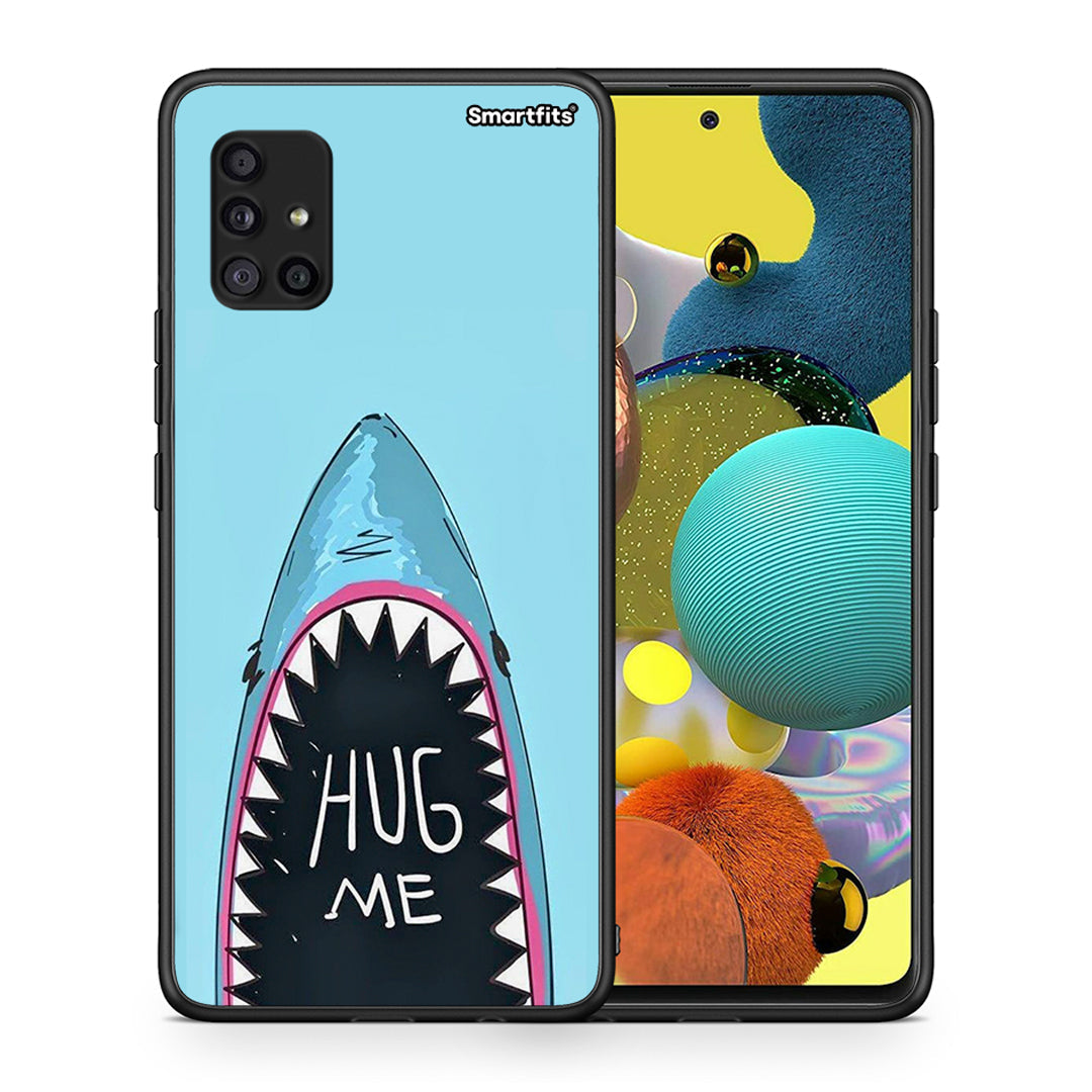 Θήκη Samsung Galaxy A51 5G Hug Me από τη Smartfits με σχέδιο στο πίσω μέρος και μαύρο περίβλημα | Samsung Galaxy A51 5G Hug Me case with colorful back and black bezels