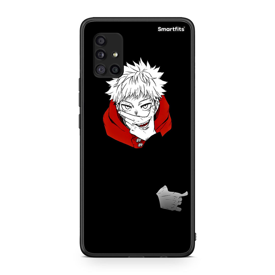 Samsung Galaxy A51 5G Itadori Anime θήκη από τη Smartfits με σχέδιο στο πίσω μέρος και μαύρο περίβλημα | Smartphone case with colorful back and black bezels by Smartfits