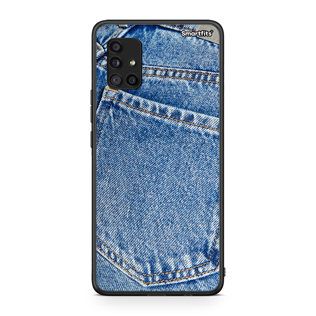 Samsung Galaxy A51 5G Jeans Pocket θήκη από τη Smartfits με σχέδιο στο πίσω μέρος και μαύρο περίβλημα | Smartphone case with colorful back and black bezels by Smartfits