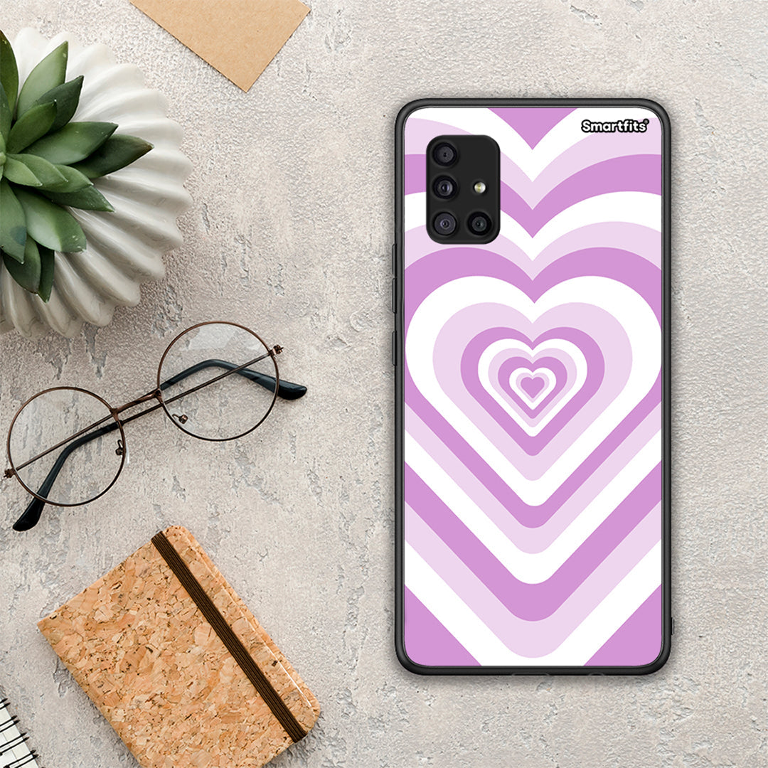 Lilac Hearts - Samsung Galaxy A51 5G θήκη