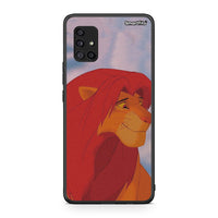 Thumbnail for Samsung Galaxy A51 5G Lion Love 1 Θήκη Αγίου Βαλεντίνου από τη Smartfits με σχέδιο στο πίσω μέρος και μαύρο περίβλημα | Smartphone case with colorful back and black bezels by Smartfits