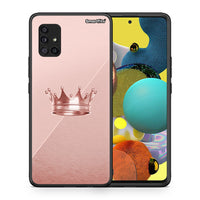 Thumbnail for Θήκη Samsung Galaxy A51 5G Crown Minimal από τη Smartfits με σχέδιο στο πίσω μέρος και μαύρο περίβλημα | Samsung Galaxy A51 5G Crown Minimal case with colorful back and black bezels