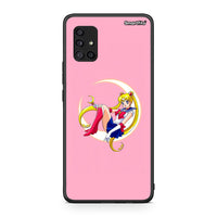 Thumbnail for Samsung Galaxy A51 5G Moon Girl θήκη από τη Smartfits με σχέδιο στο πίσω μέρος και μαύρο περίβλημα | Smartphone case with colorful back and black bezels by Smartfits