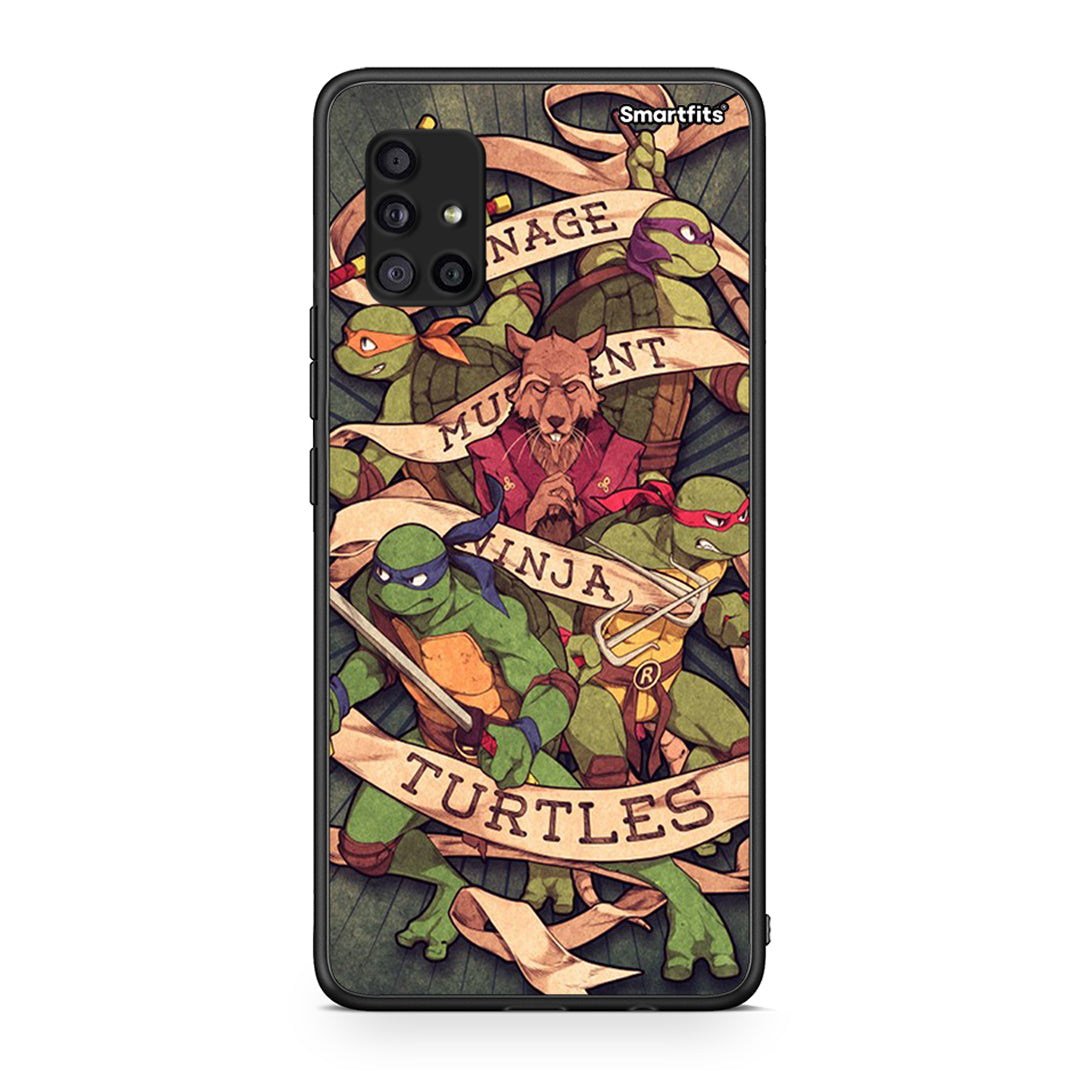 Samsung Galaxy A51 5G Ninja Turtles θήκη από τη Smartfits με σχέδιο στο πίσω μέρος και μαύρο περίβλημα | Smartphone case with colorful back and black bezels by Smartfits