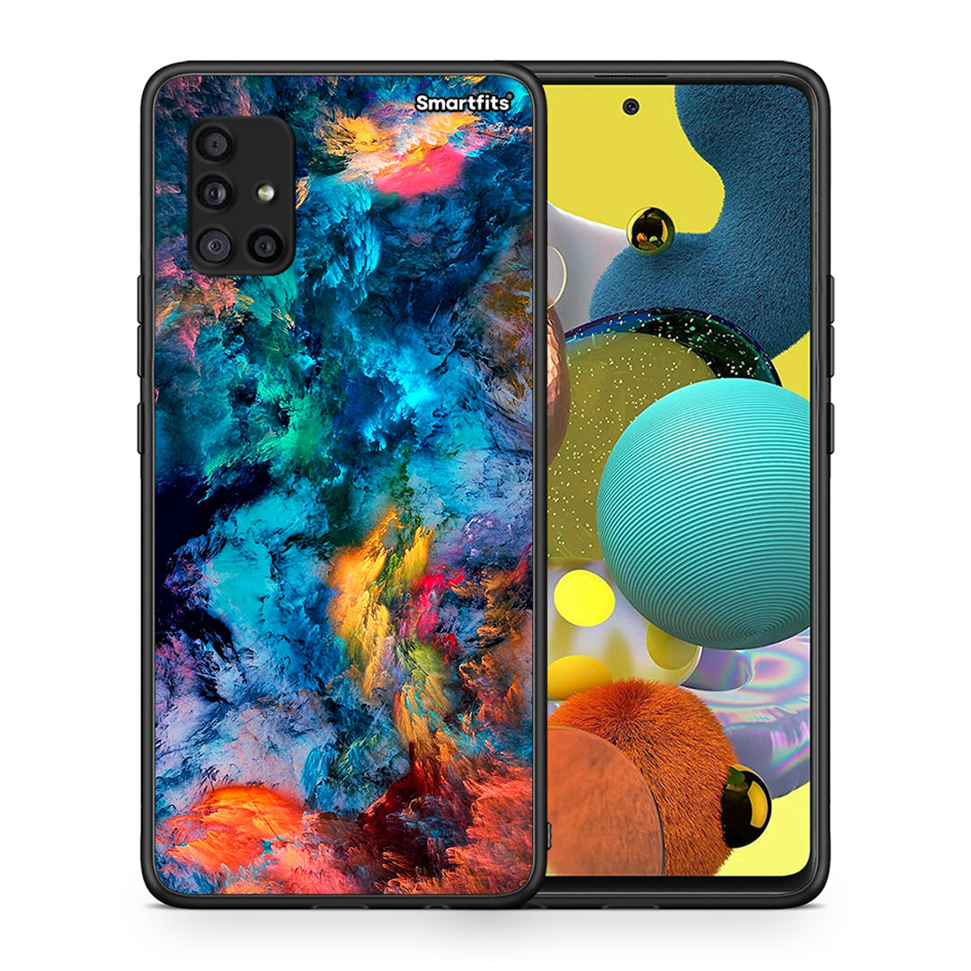 Θήκη Samsung Galaxy A51 5G Crayola Paint από τη Smartfits με σχέδιο στο πίσω μέρος και μαύρο περίβλημα | Samsung Galaxy A51 5G Crayola Paint case with colorful back and black bezels