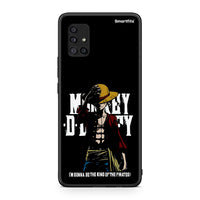 Thumbnail for Samsung Galaxy A51 5G Pirate King θήκη από τη Smartfits με σχέδιο στο πίσω μέρος και μαύρο περίβλημα | Smartphone case with colorful back and black bezels by Smartfits