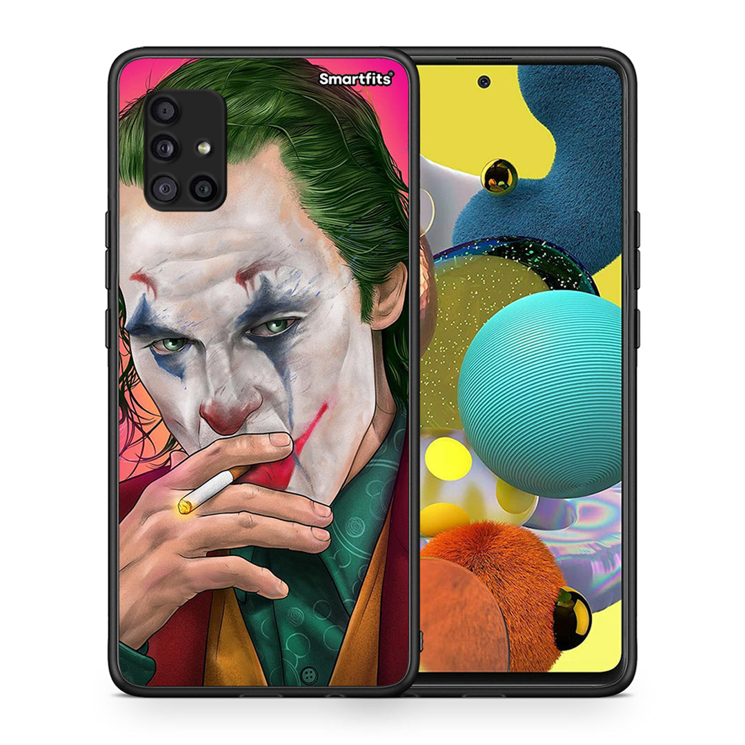 Θήκη Samsung Galaxy A51 5G JokesOnU PopArt από τη Smartfits με σχέδιο στο πίσω μέρος και μαύρο περίβλημα | Samsung Galaxy A51 5G JokesOnU PopArt case with colorful back and black bezels