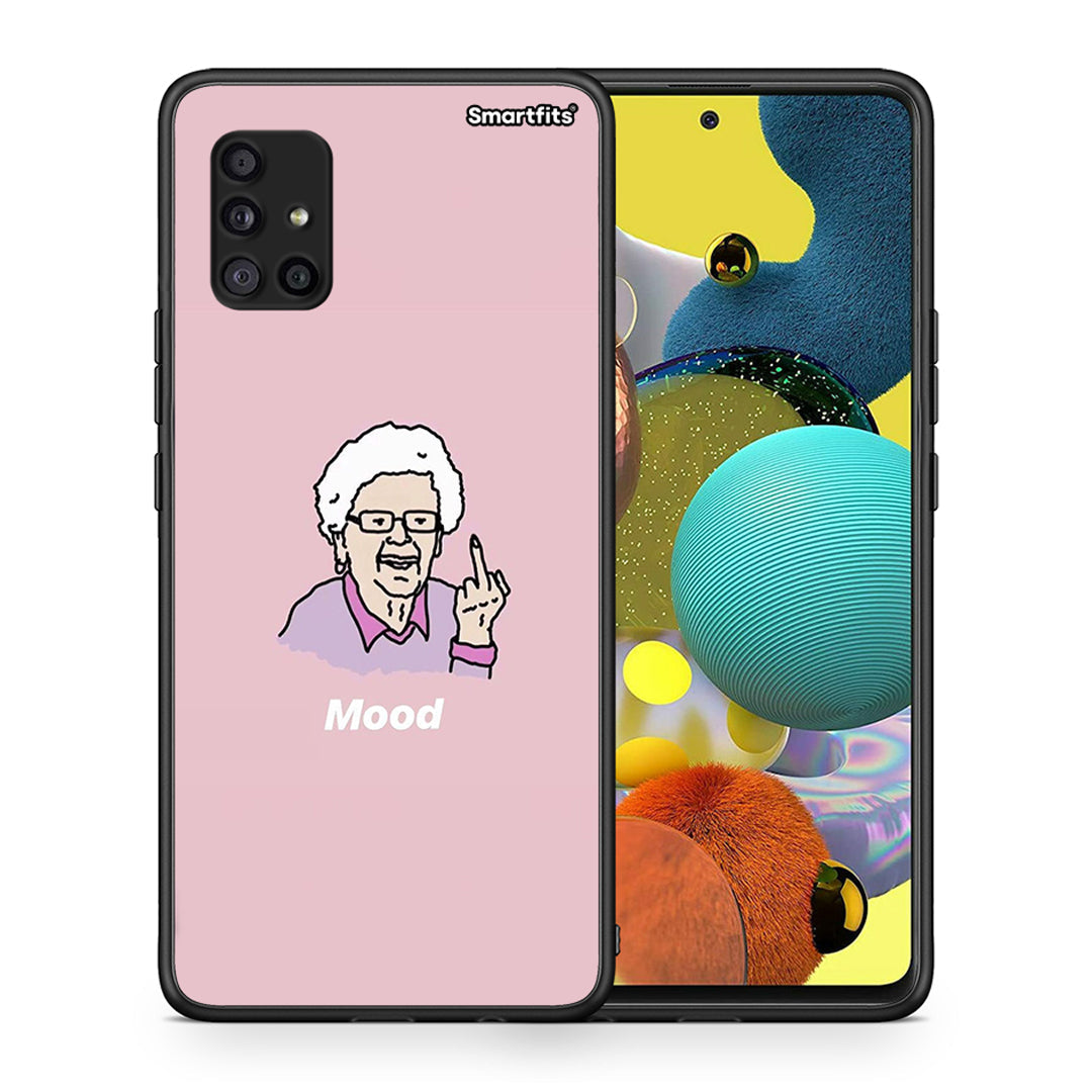 Θήκη Samsung Galaxy A51 5G Mood PopArt από τη Smartfits με σχέδιο στο πίσω μέρος και μαύρο περίβλημα | Samsung Galaxy A51 5G Mood PopArt case with colorful back and black bezels