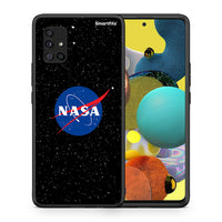 Thumbnail for Θήκη Samsung Galaxy A51 5G NASA PopArt από τη Smartfits με σχέδιο στο πίσω μέρος και μαύρο περίβλημα | Samsung Galaxy A51 5G NASA PopArt case with colorful back and black bezels