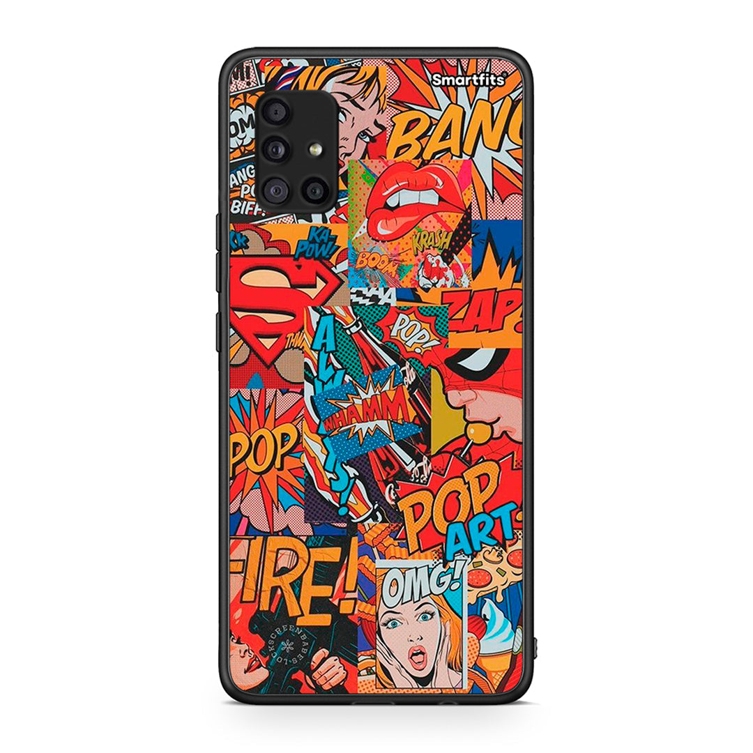 Samsung Galaxy A51 5G PopArt OMG θήκη από τη Smartfits με σχέδιο στο πίσω μέρος και μαύρο περίβλημα | Smartphone case with colorful back and black bezels by Smartfits