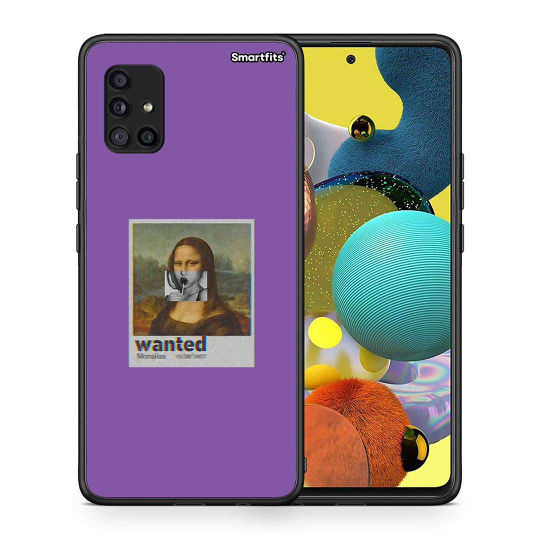 Θήκη Samsung Galaxy A51 5G Monalisa Popart από τη Smartfits με σχέδιο στο πίσω μέρος και μαύρο περίβλημα | Samsung Galaxy A51 5G Monalisa Popart case with colorful back and black bezels