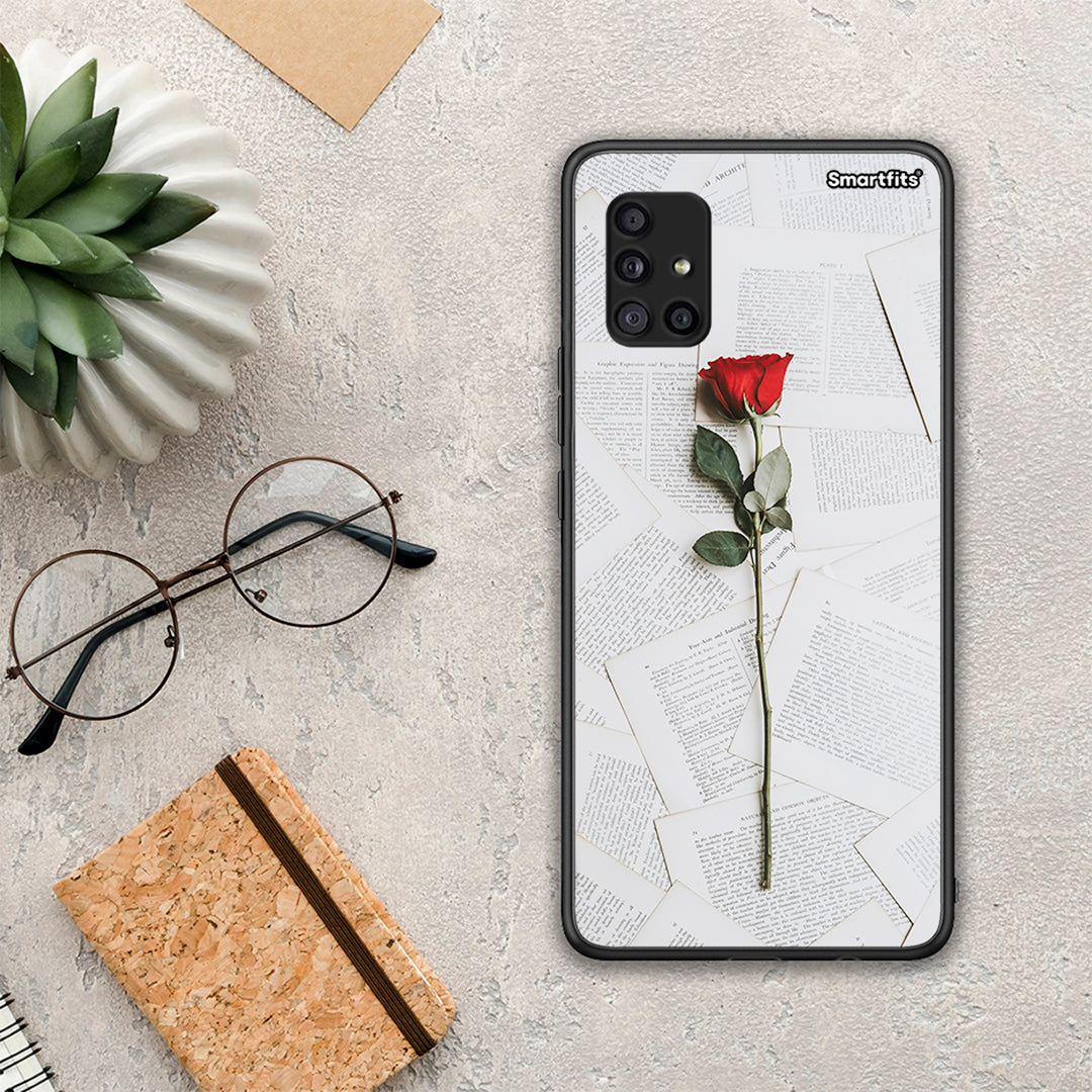 Red Rose - Samsung Galaxy A51 5G θήκη