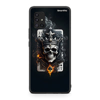 Thumbnail for Samsung Galaxy A51 5G Skull King Ace θήκη από τη Smartfits με σχέδιο στο πίσω μέρος και μαύρο περίβλημα | Smartphone case with colorful back and black bezels by Smartfits