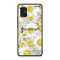 Thumbnail for Samsung Galaxy A51 5G Summer Daisies Θήκη από τη Smartfits με σχέδιο στο πίσω μέρος και μαύρο περίβλημα | Smartphone case with colorful back and black bezels by Smartfits