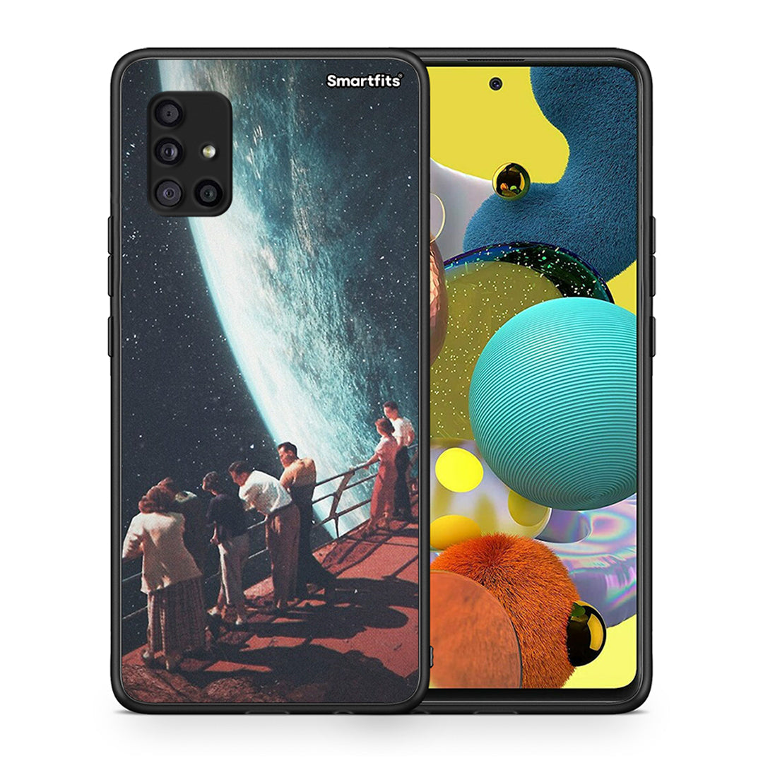 Θήκη Samsung Galaxy A51 5G Surreal View από τη Smartfits με σχέδιο στο πίσω μέρος και μαύρο περίβλημα | Samsung Galaxy A51 5G Surreal View case with colorful back and black bezels