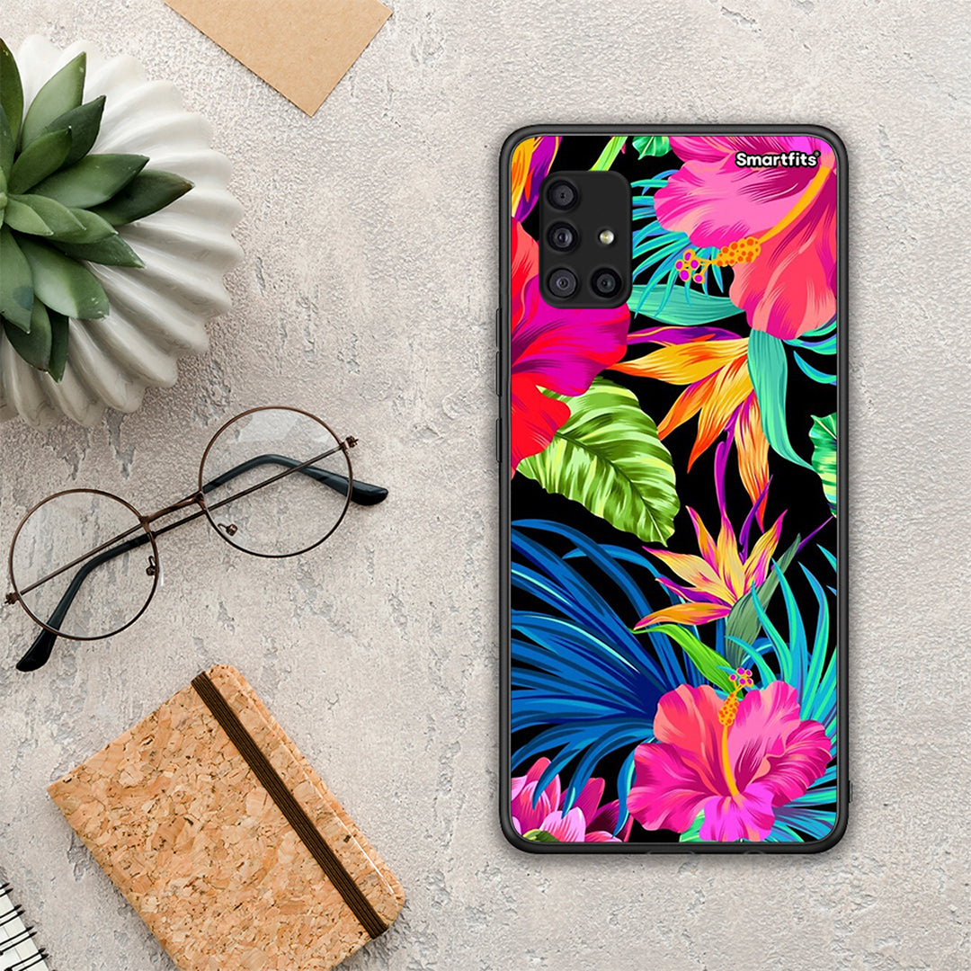 Tropical Flowers - Samsung Galaxy A51 5G θήκη