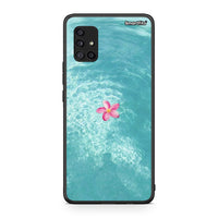 Thumbnail for Samsung Galaxy A51 5G Water Flower Θήκη από τη Smartfits με σχέδιο στο πίσω μέρος και μαύρο περίβλημα | Smartphone case with colorful back and black bezels by Smartfits