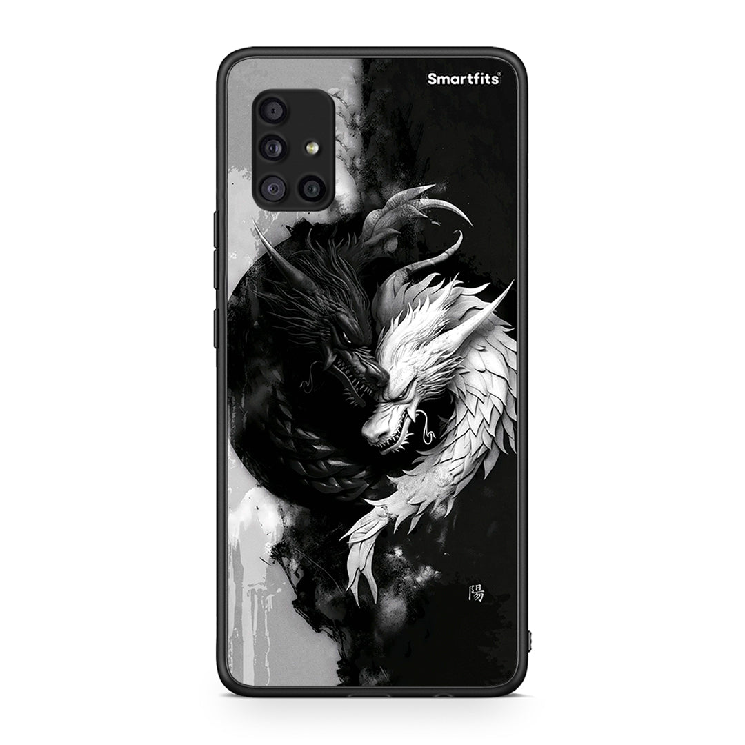 Samsung Galaxy A51 5G Yin Yang Θήκη από τη Smartfits με σχέδιο στο πίσω μέρος και μαύρο περίβλημα | Smartphone case with colorful back and black bezels by Smartfits