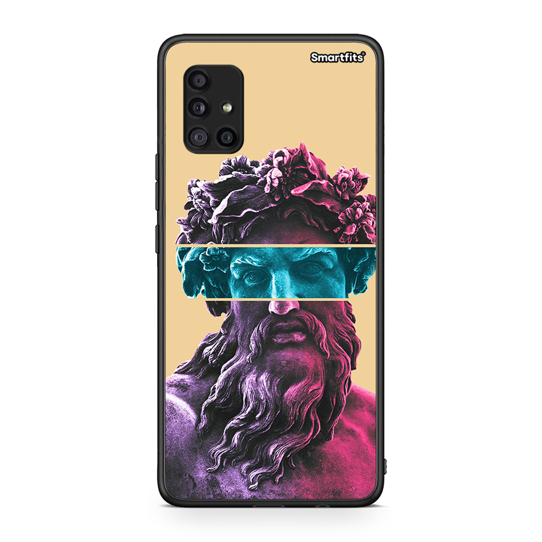 Samsung Galaxy A51 5G Zeus Art Θήκη Αγίου Βαλεντίνου από τη Smartfits με σχέδιο στο πίσω μέρος και μαύρο περίβλημα | Smartphone case with colorful back and black bezels by Smartfits