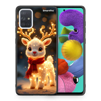 Thumbnail for Θήκη Samsung A51 Christmas Cutie από τη Smartfits με σχέδιο στο πίσω μέρος και μαύρο περίβλημα | Samsung A51 Christmas Cutie case with colorful back and black bezels