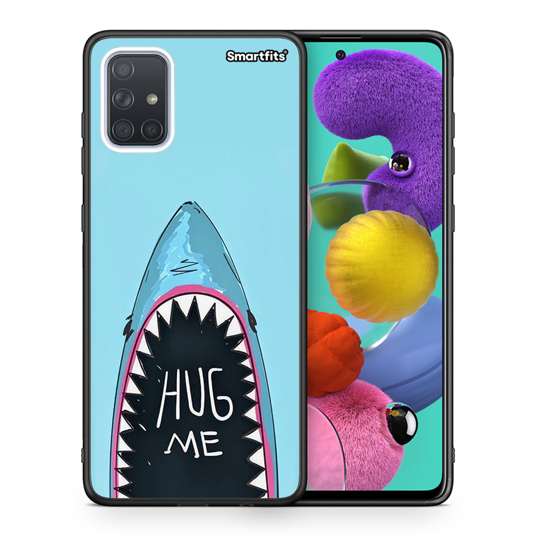 Θήκη Samsung A51 Hug Me από τη Smartfits με σχέδιο στο πίσω μέρος και μαύρο περίβλημα | Samsung A51 Hug Me case with colorful back and black bezels