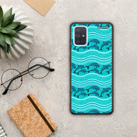 Thumbnail for Swimming Dolphins - Samsung Galaxy A51 case