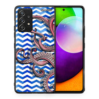 Thumbnail for Θήκη Samsung Galaxy A52 Chevron Devilfish από τη Smartfits με σχέδιο στο πίσω μέρος και μαύρο περίβλημα | Samsung Galaxy A52 Chevron Devilfish case with colorful back and black bezels