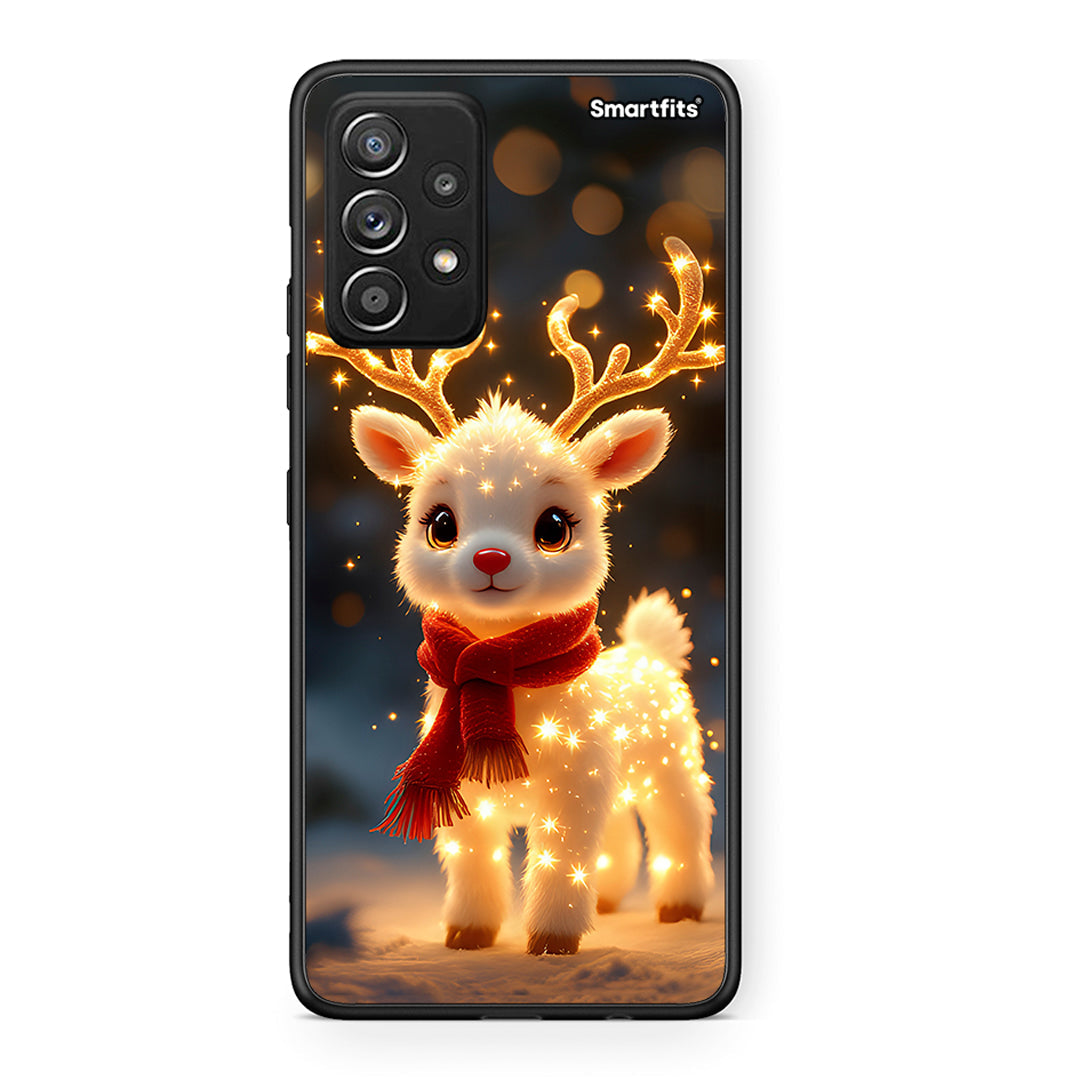 Samsung Galaxy A52 Christmas Cutie θήκη από τη Smartfits με σχέδιο στο πίσω μέρος και μαύρο περίβλημα | Smartphone case with colorful back and black bezels by Smartfits