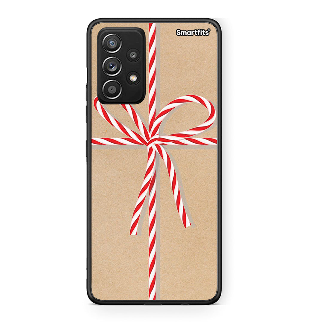 Samsung Galaxy A52 Christmas Gift θήκη από τη Smartfits με σχέδιο στο πίσω μέρος και μαύρο περίβλημα | Smartphone case with colorful back and black bezels by Smartfits