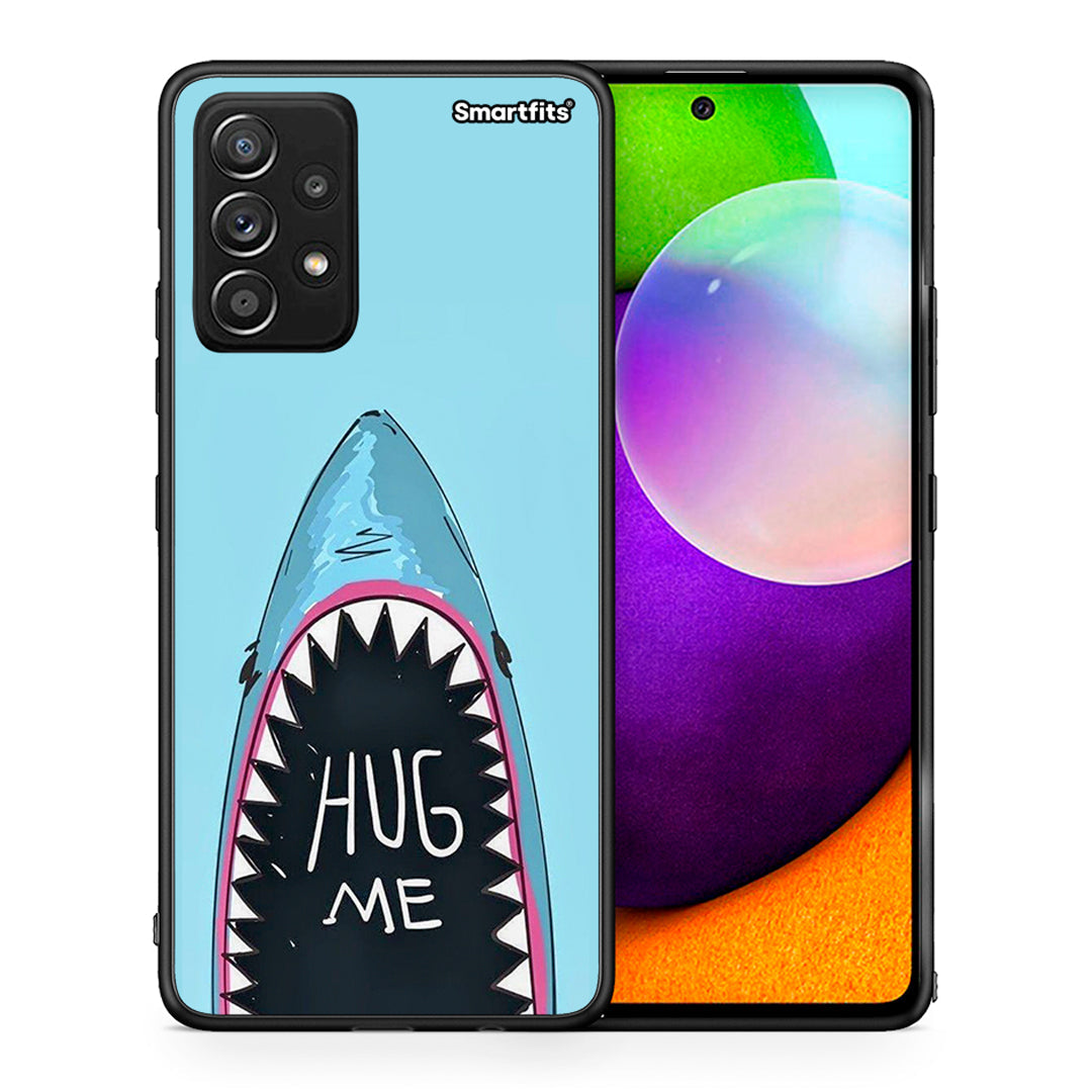 Θήκη Samsung Galaxy A52 Hug Me από τη Smartfits με σχέδιο στο πίσω μέρος και μαύρο περίβλημα | Samsung Galaxy A52 Hug Me case with colorful back and black bezels