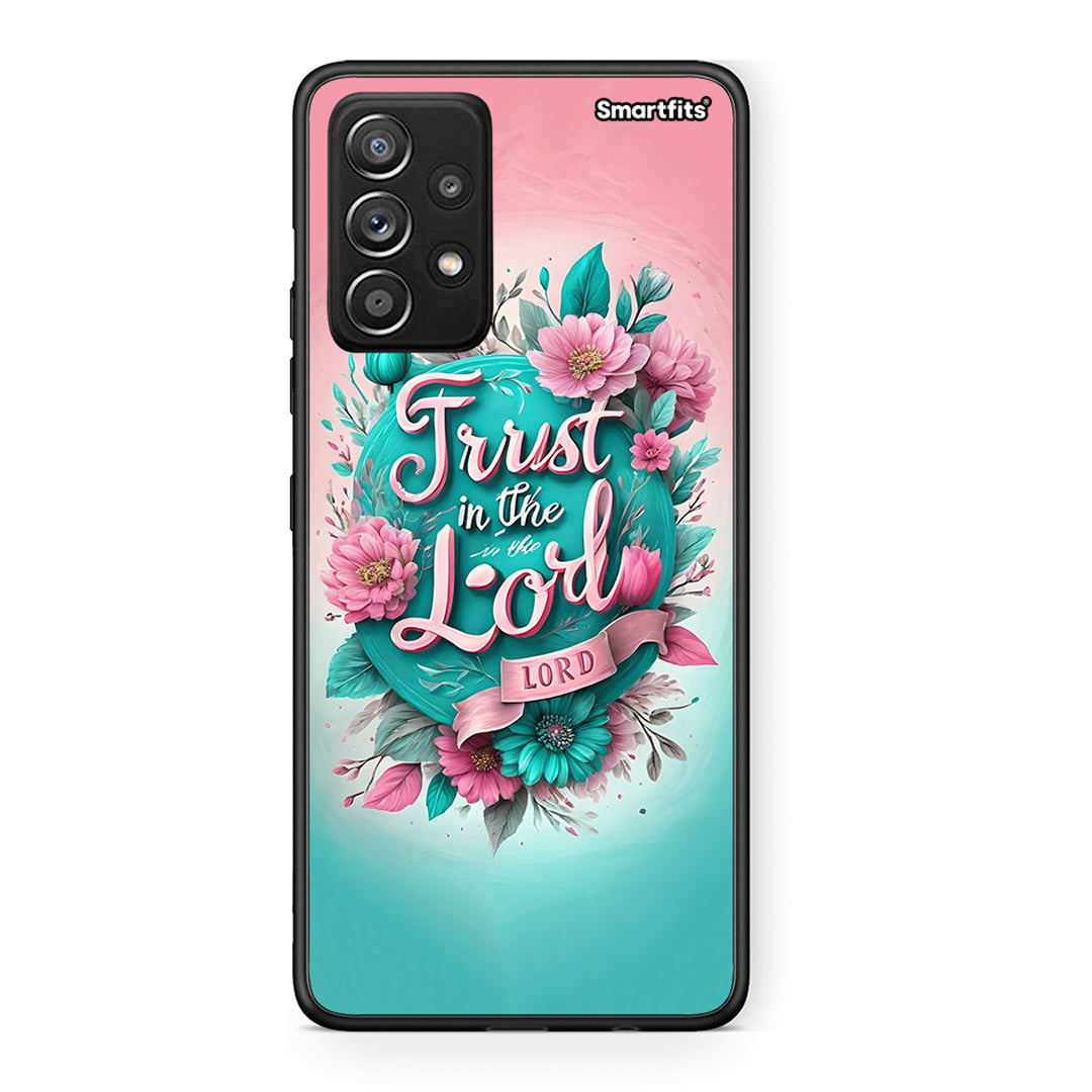 Samsung Galaxy A52 Lord Trust θήκη από τη Smartfits με σχέδιο στο πίσω μέρος και μαύρο περίβλημα | Smartphone case with colorful back and black bezels by Smartfits