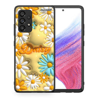 Thumbnail for Θήκη Samsung A53 5G Bubble Daisies από τη Smartfits με σχέδιο στο πίσω μέρος και μαύρο περίβλημα | Samsung A53 5G Bubble Daisies case with colorful back and black bezels