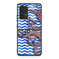 Thumbnail for Samsung A53 5G Chevron Devilfish θήκη από τη Smartfits με σχέδιο στο πίσω μέρος και μαύρο περίβλημα | Smartphone case with colorful back and black bezels by Smartfits